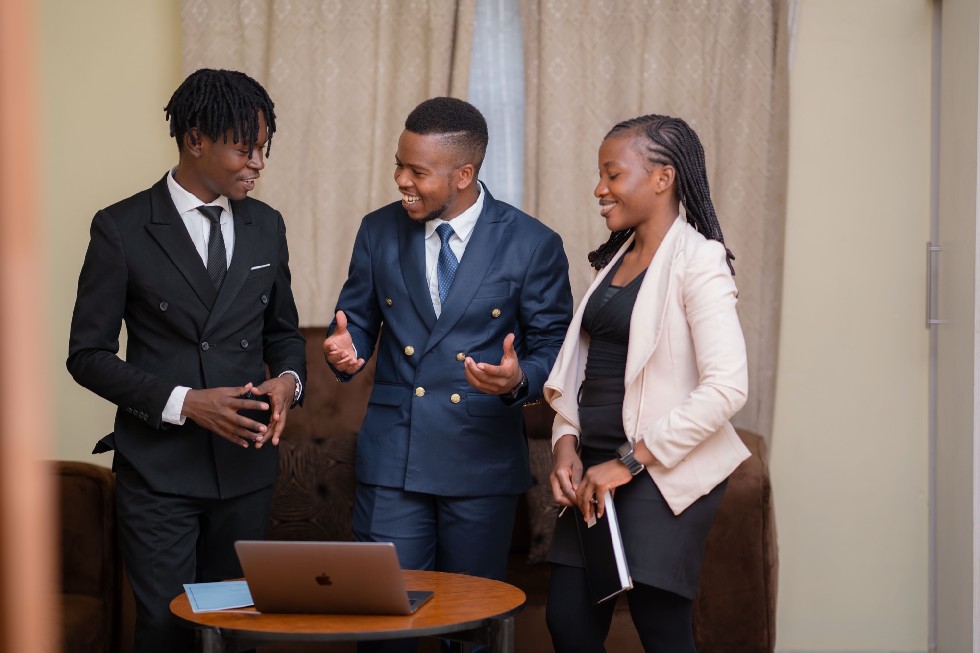 LWT team discussing a client project